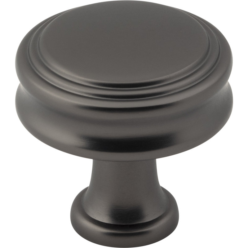 Coddington 1 1/4" Length Round Knob, Ash Gray