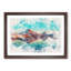 Reflection upon a Lake in Chile - Picture Frame Painting Print-56855864-56855868