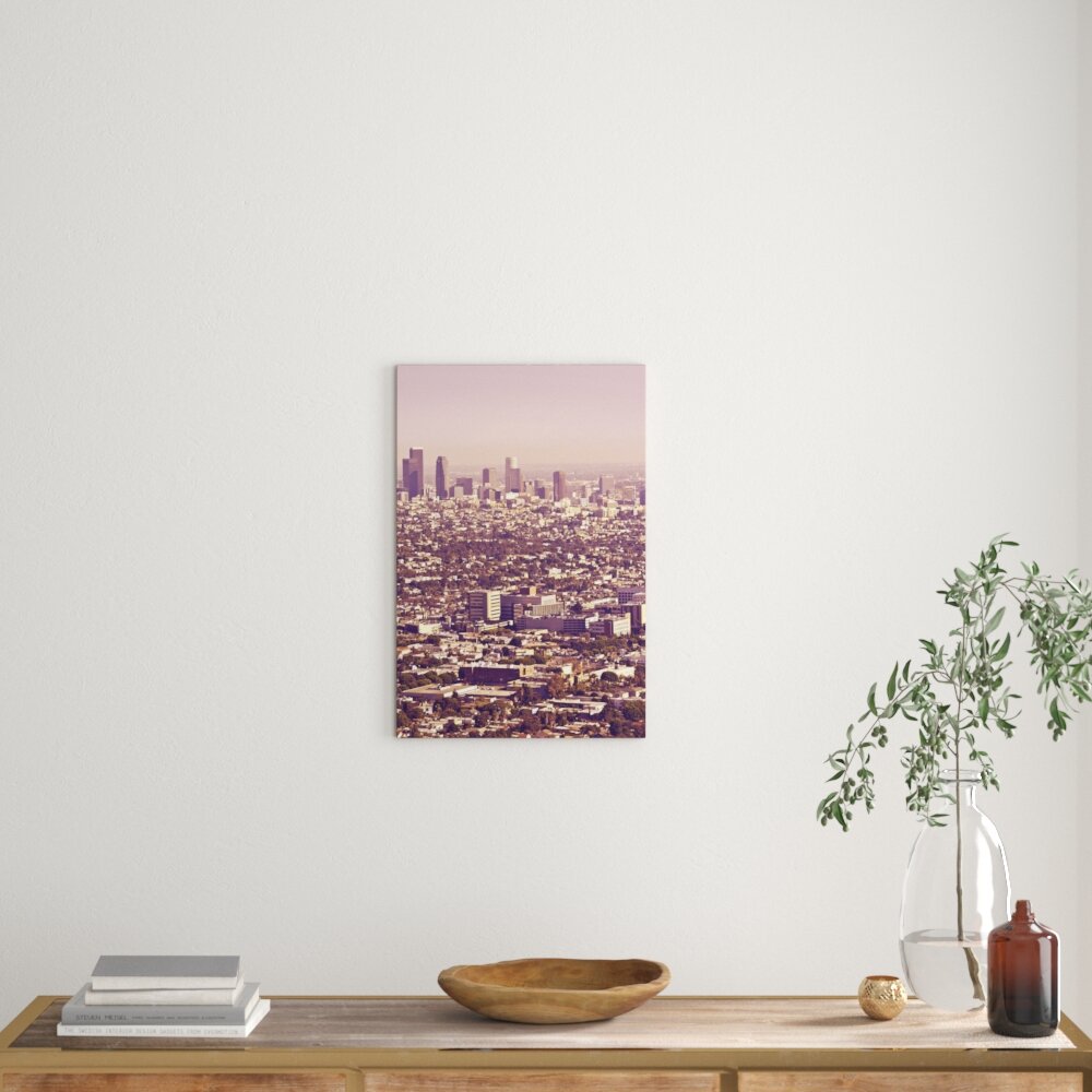 Leinwandbild Los Angeles City Skyline, Fotodruck