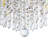 15" 5-light Glam Crystal Flush Mount Chandelier-2075774394