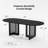 Midkiff 33.5"W×30"H Oval Dining Table Kitchen Table with Rattan Double Pedestal Base-2103659485-2123654462