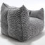 Fauteuil à billes carré en chenille - avec mousse haute résilience pour se détendre dans la chambre à coucher, le salon, la chambre de bébé du centre commercial-131468747