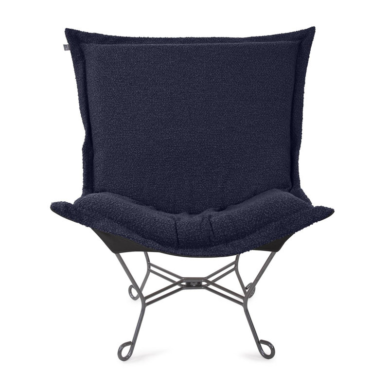 Fauteuil Scroll Puff Titanium - Barbet Royal, Royal