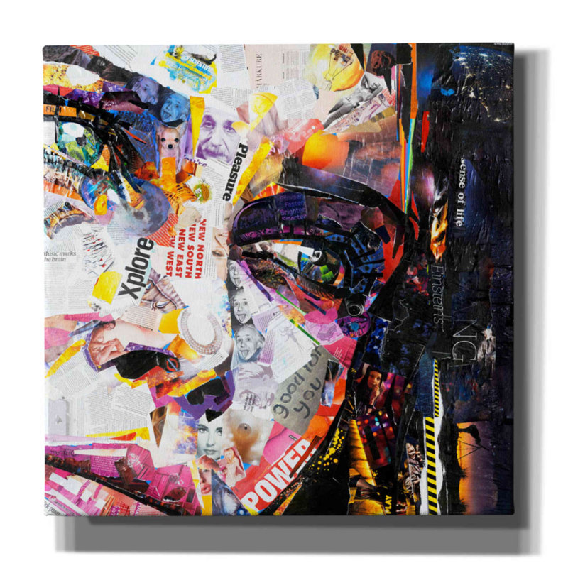 «Fashion» par Gray - reproduction sur toile tendue, H 18 po x l 18 po x P 0,75 po