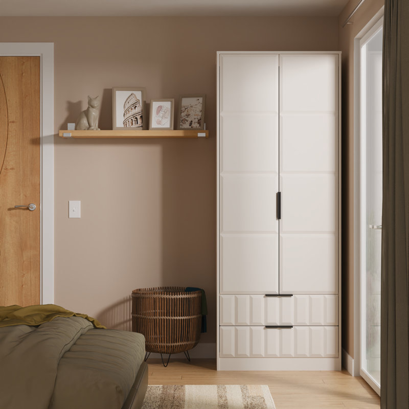 Taelee Manufactured Wood Wardrobe, Kashmir