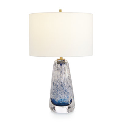 Sapphire Blue Art Glass Table Lamp