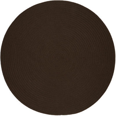 Tapis intérieur/extérieur brun foncé tressé fait main Smyth