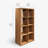 57.5" Walnut 8 Cube Bookcase