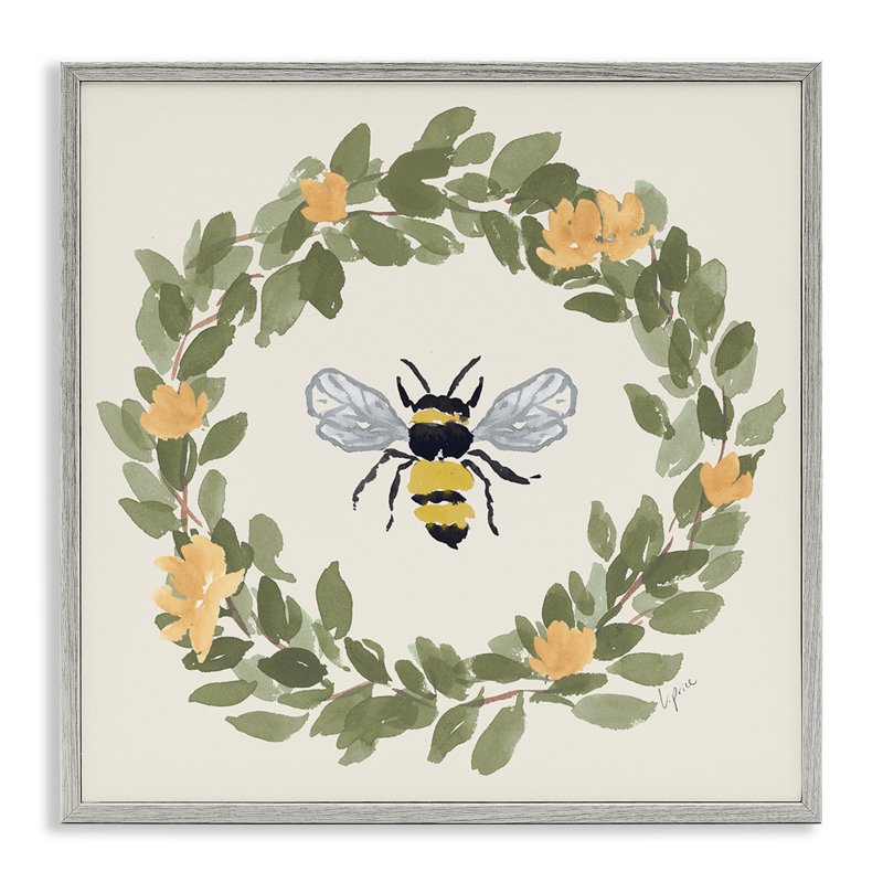 Couronne d'abeille, art giclée par Lucille Price, H 17 po x l 17 po, Estampe numérique Farmhouse