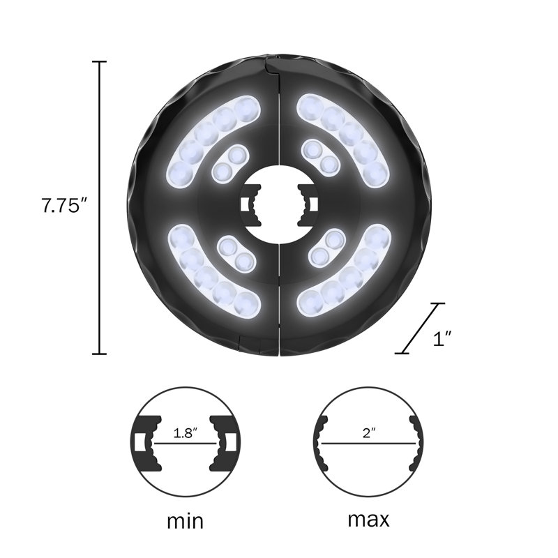Hartzog Patio Umbrella Light with 28 LEDs and 3 Brightness Modes - Battery-Operated LED Outdoor Lighting with USB Charging Cord by Pure Garden