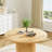 Pedestal Elegant Wood Texture Round Dining Table-483467932-483467934