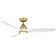 Skylark 3 - Blade Indoor/Outdoor Smart Ceiling Fan with Adjustable CCT 2700K-3000K-4000K-5000K LED Light Kit and Remote Control Included, Works With Alexa and iOS or Android App