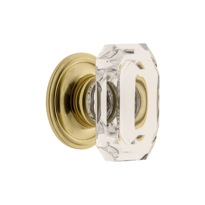 Baguette Cabinet Knob, Polished Brass