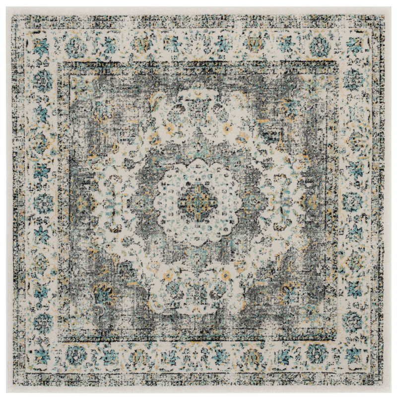 Paschke Performance Oriental Rug, Square 6'7"