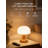 Cordless Table Lamp With Stepless Dimming & 3 Color Modes, Mid-Century Modern Mushroom Design, Rechargeable Battery Operated Nightstand Lamp For Bedroom, Living Room, And Office