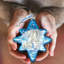 4'' Handmade Glass Holiday Shaped Ornament