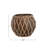 Glass Votive Holder with Woven Rattan Sleeve