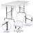 Parker Kathryn 6' Height Adjustable Plastic Folding Event Table