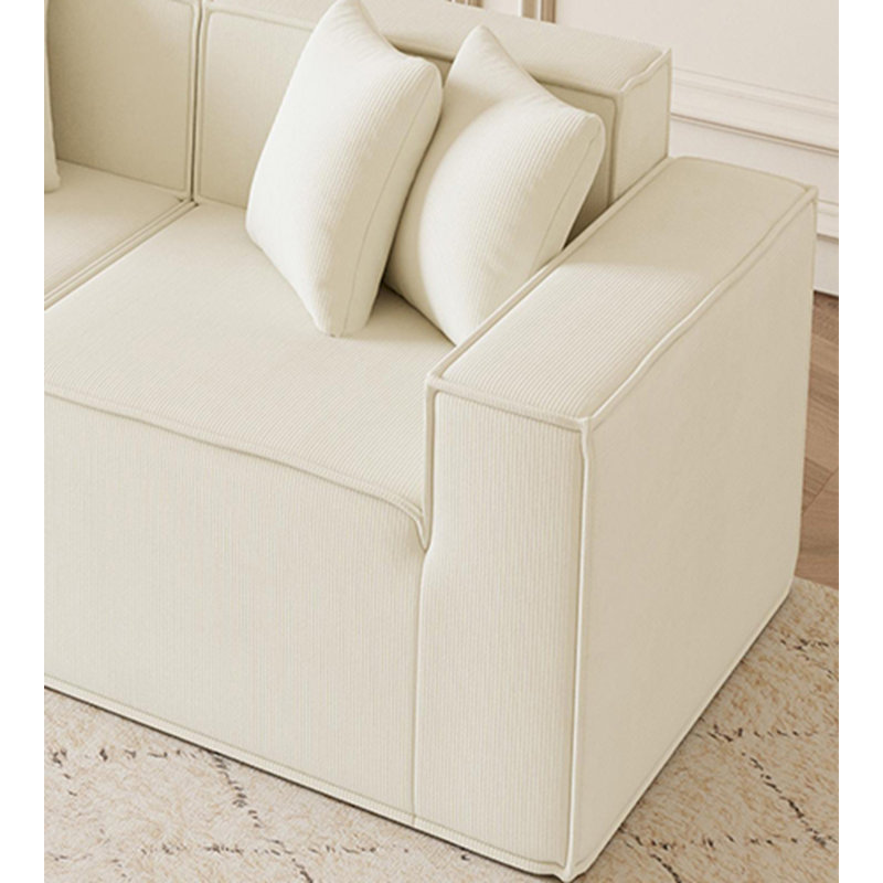 Canapé 2 pièces rembourré 78,74 po, Beige