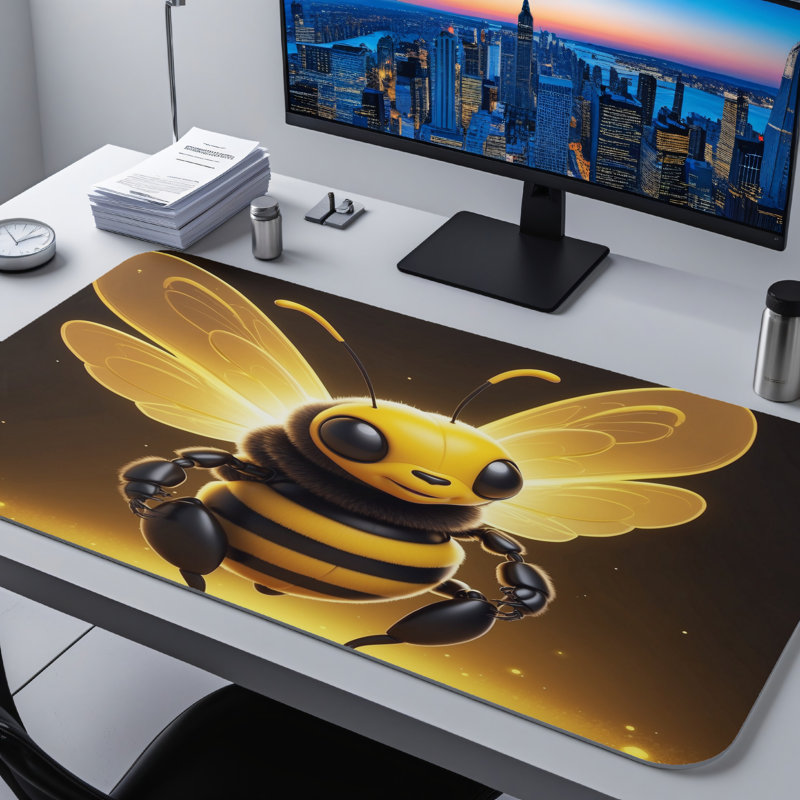 Polyester Desk Pad, 14.4x12.1
