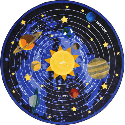 Tapis bleu / noir Cosmic Wonders