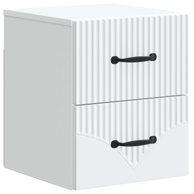 34.5cm W Engineered Wood Bedside Table