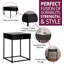 53cm W Steel Bedside Table