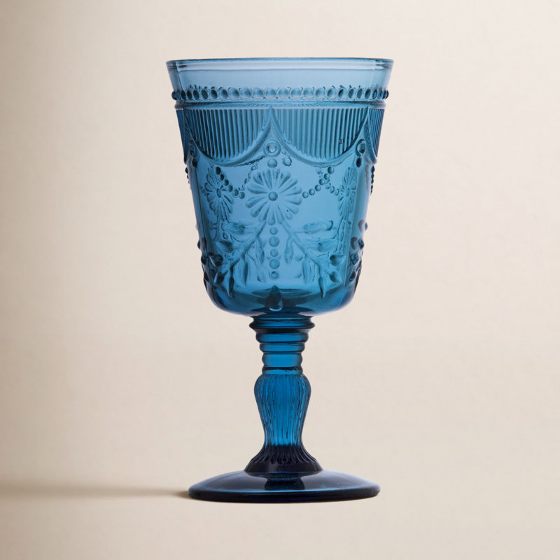 Debutante Fortessa Glass Goblet, 10 oz., Cornflower Blue