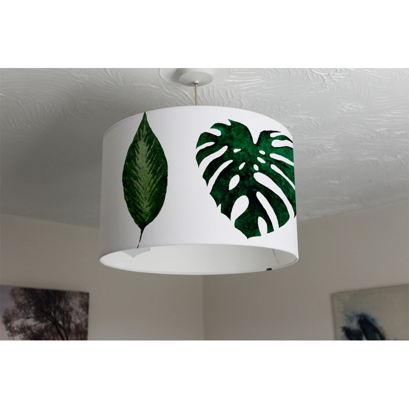 25cm H Canvas Drum Lamp Shade ( Clip On )