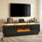 Kazimieras 70" TV Stand for TVs up to 80" with Electric Fireplace, Media Console with 12 LED Color-6899114