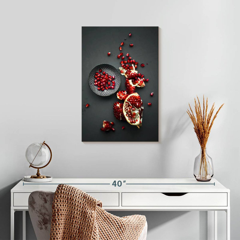 Yarlin Pomegranate Seeds, 24" H x 16" W