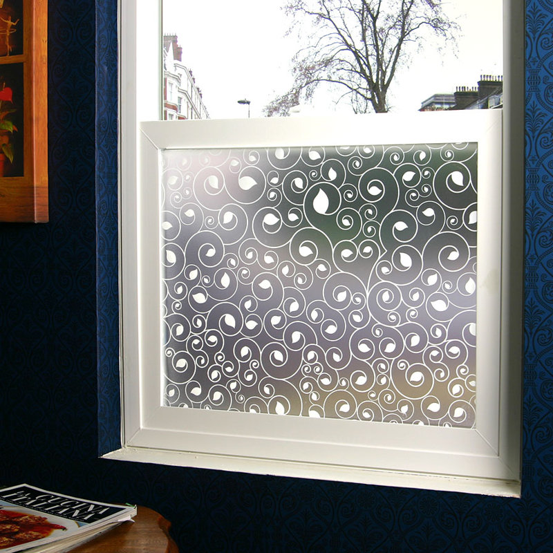 Abstract Non-Wall Damaging Window Decal, 48" x 84"