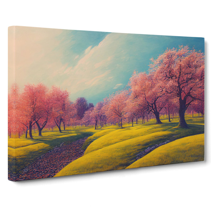 An Idyllic Spring Forest - Wrapped Canvas, 35cm H x 50cm W x 3cm D
