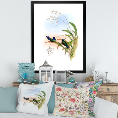 " Vintage Hummingbird III " Color Photography Painting
