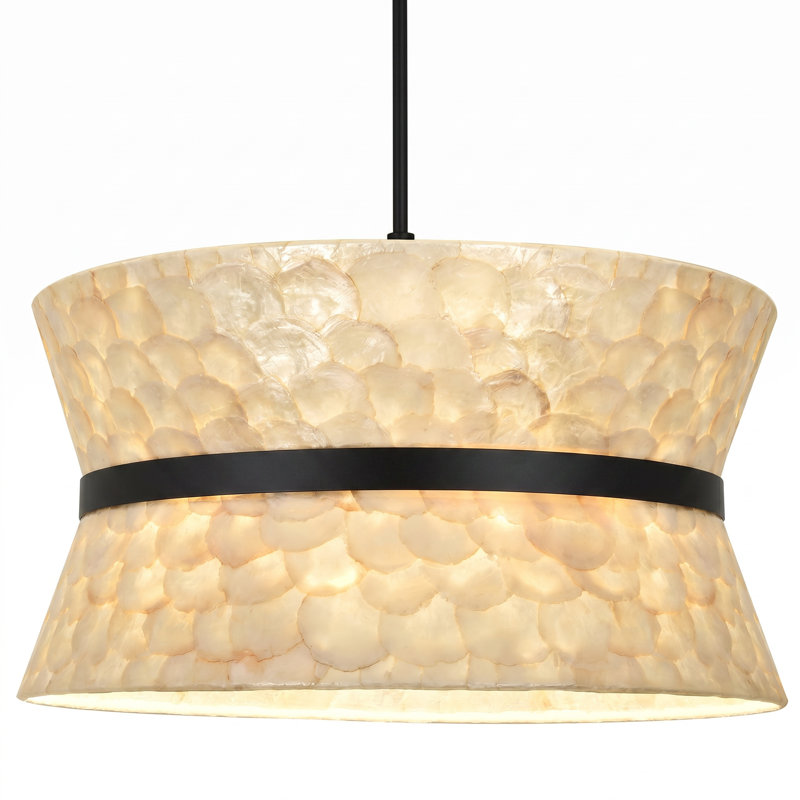 6 - Light Chandelier, Black