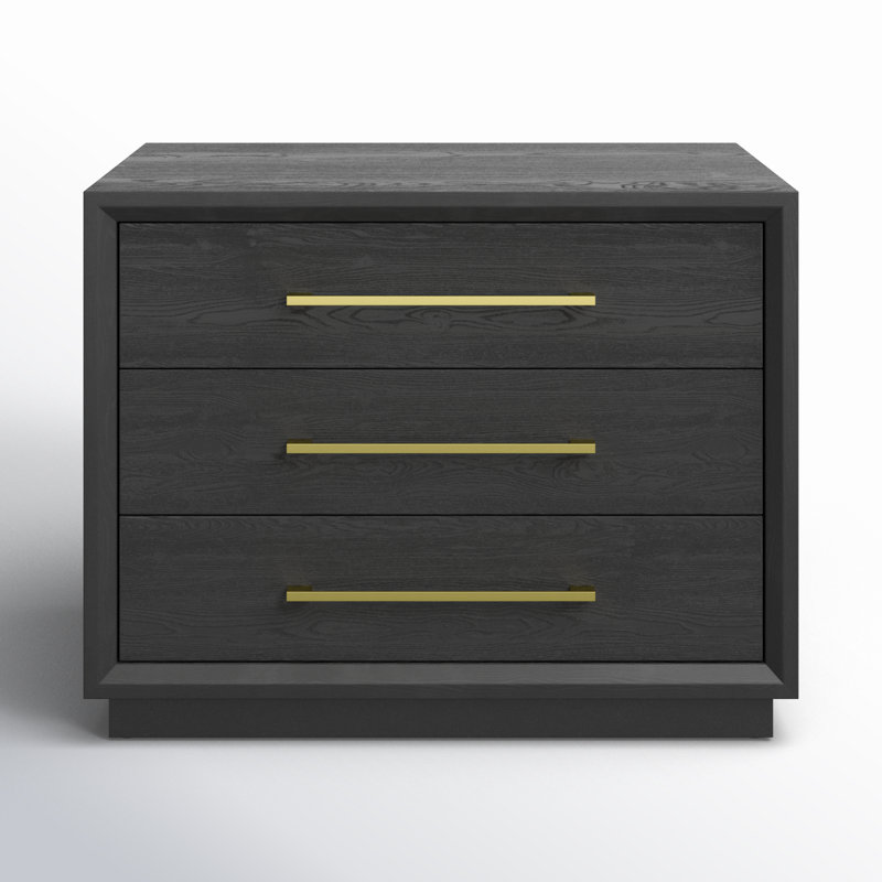 Langley 3-Drawer Nightstand | Elegant Bedside Storage