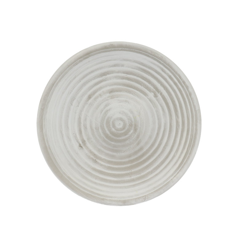 Bird Bath Ceramic Grey