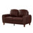 Compact Sofas, Breathable PU Leather 59 Inch Modern Rolled Arm for Home