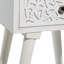 Table d'appoint en bois de manguier finement sculpté-1381043953