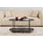 Industrial Coffee Table, Solid Black Metal, 39.4 x 17.7 x 20.1 inches | 100% Durable Metal Construction, Modern Novelty Design | Perfect for Living Room & Contemporary Spaces, Sturdy and Stylish-658026905