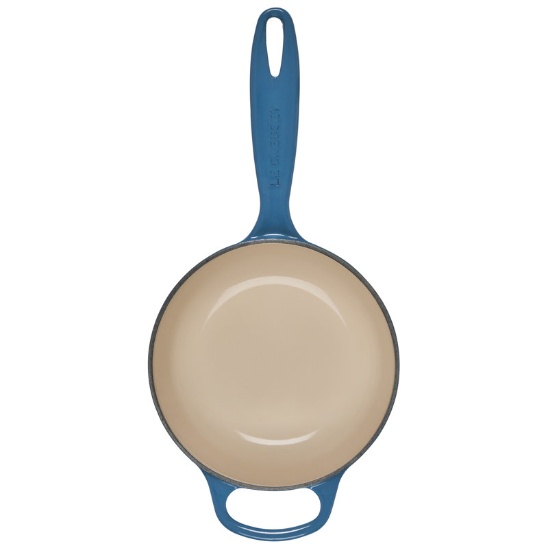 Le Creuset Enameled Cast Iron Saucepan with Lid, Sea Salt, 2.25 qt.