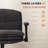 Armchair Criss Cross Chairs, Swivel Vanity Chair with Adjustable Flip-up Arms and Wheels, Wide Seat Office Chair with 3 Layer Cushions-1377327103