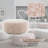 Pattern Fabric Ottoman