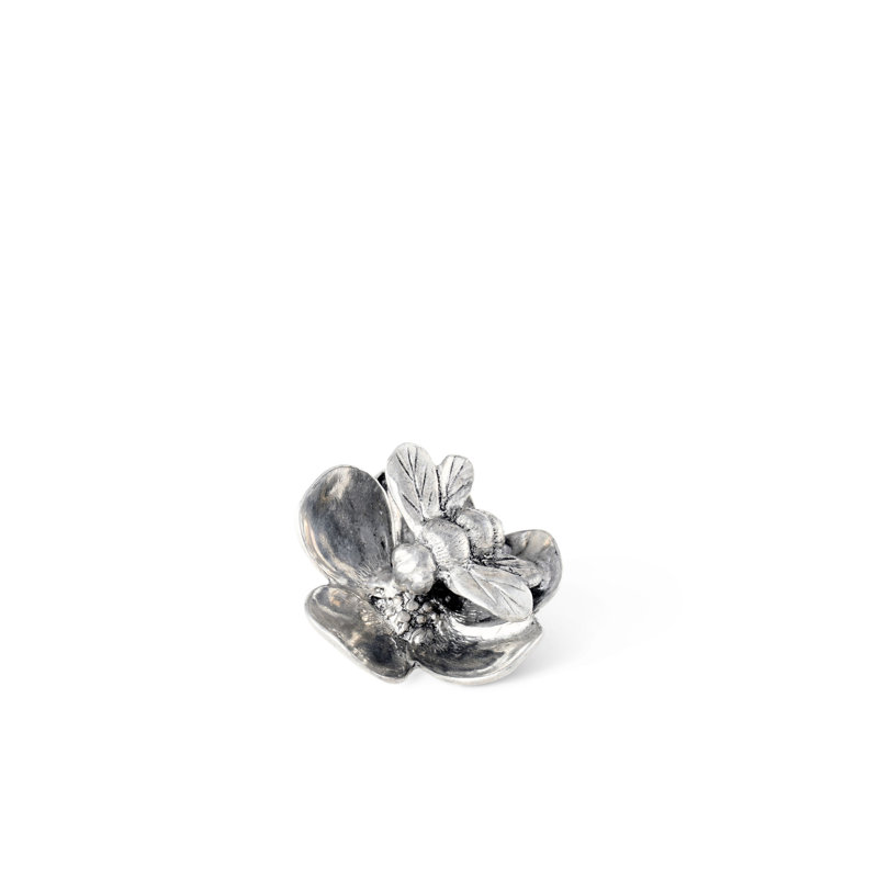 Arche of Bees Pewter Bee on Flower Cheese Markers Place Card Holder