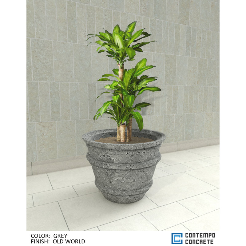 Mela Planter, Old World Gray