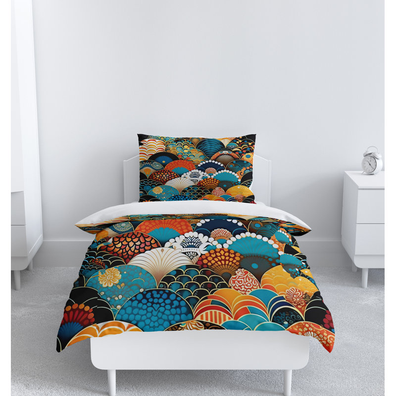 Abstract Duvet Cover, King Duvet Cover + 2 King Shams