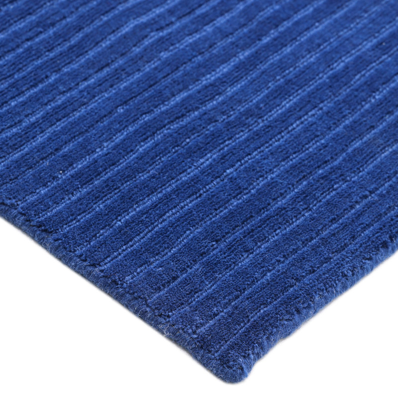 Cairo Hand Knotted Area Rug in Blue, Rectangle 9' x 12'
