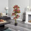 Plante de fleurs artificielle 60" en pot