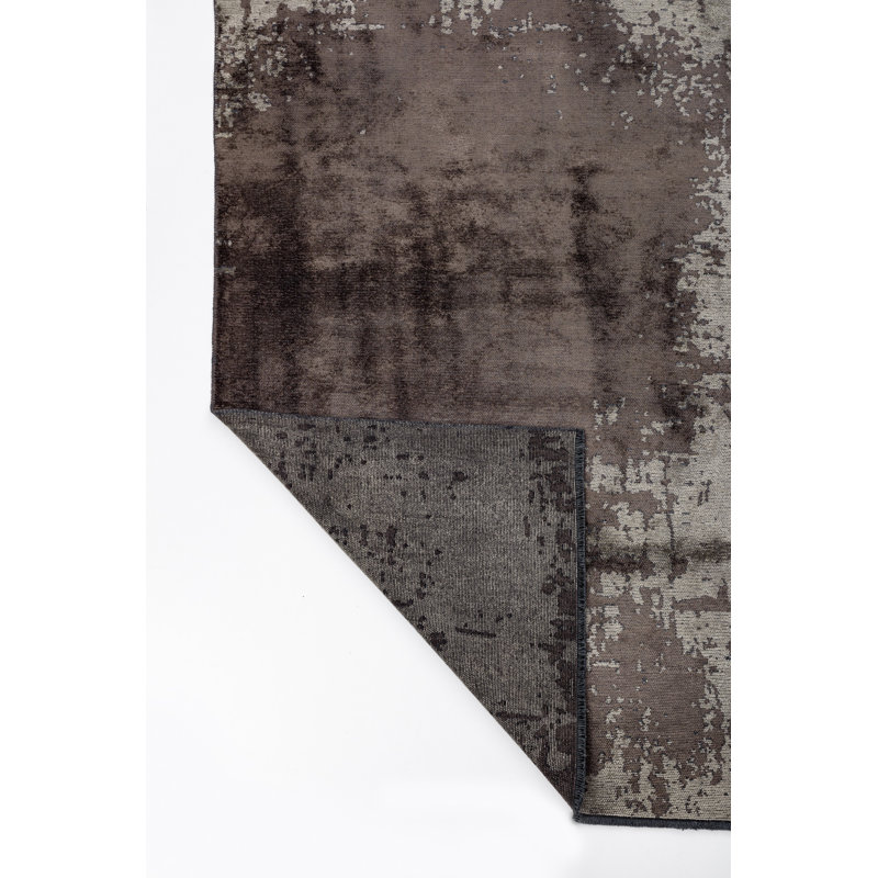 Rapture Brown/Taupe Luxury Area Rug, Rectangle 7'10" x 11'2"