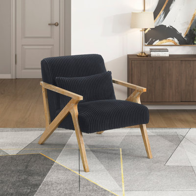 Chaise d'appoint rembourrée avec coussin
